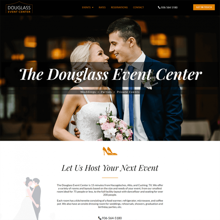 New website for Douglass Event Center