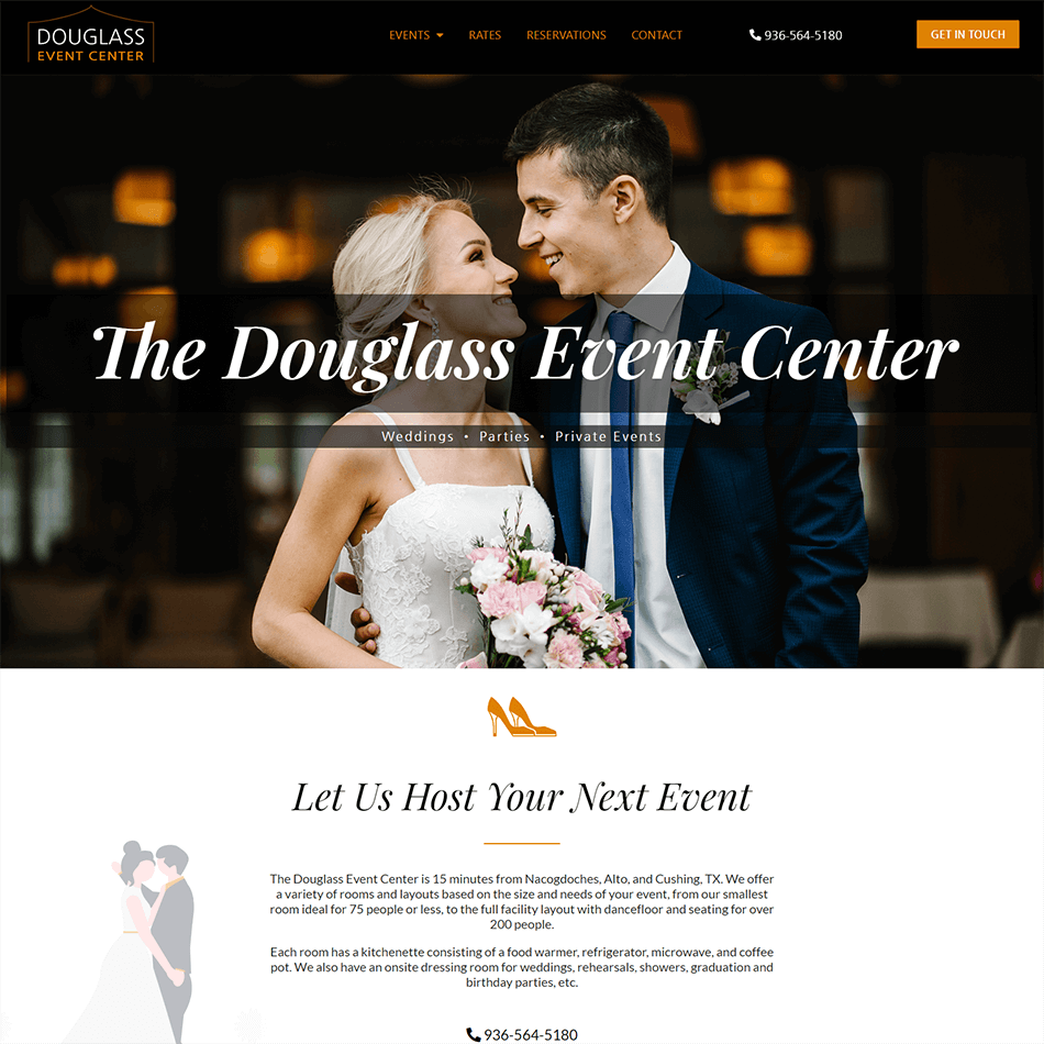 New website for Douglass Event Center