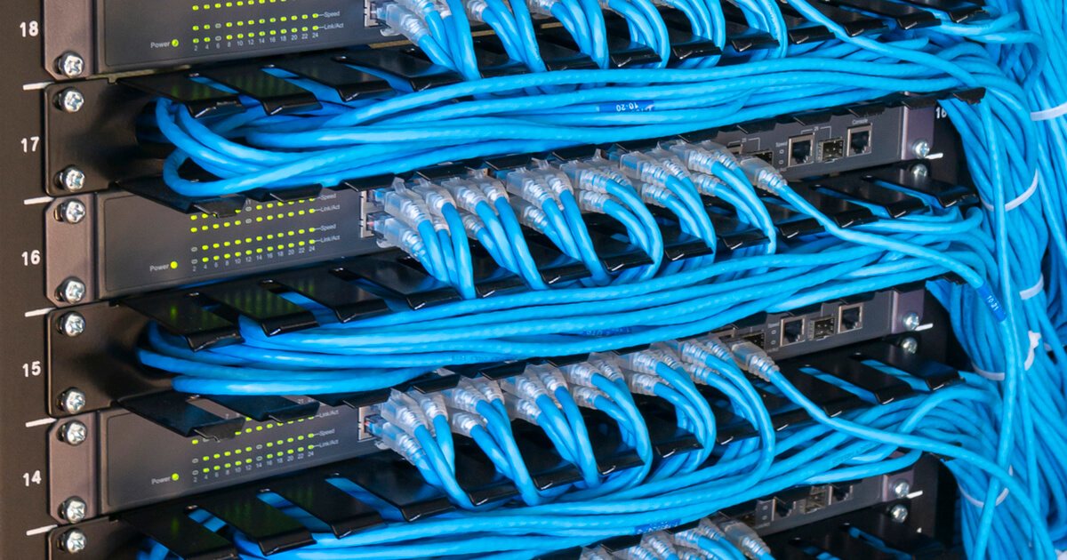 Network Closets with Network Switches & Patch Panels